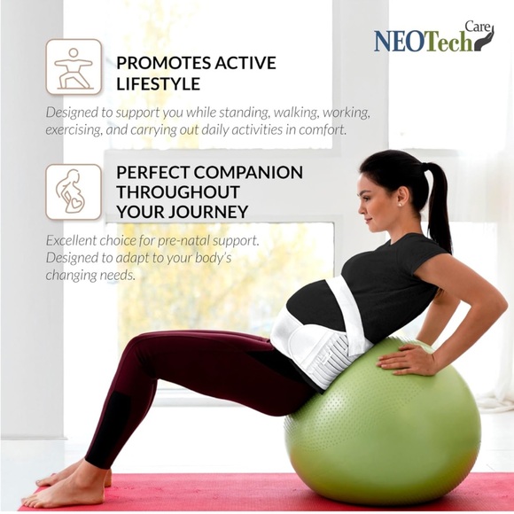 NeoTech Care Pregnancy Support Maternity Belt, Waist/Back/Abdomen Band - Picture 5 of 8